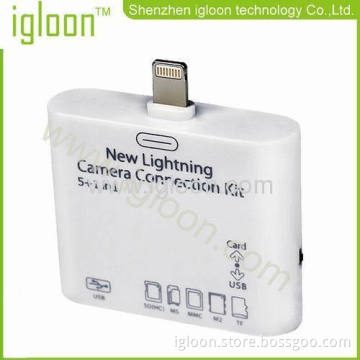 Lightning 5 In 1 Card Reader For Ipad Mini &amp; Ipad 4 